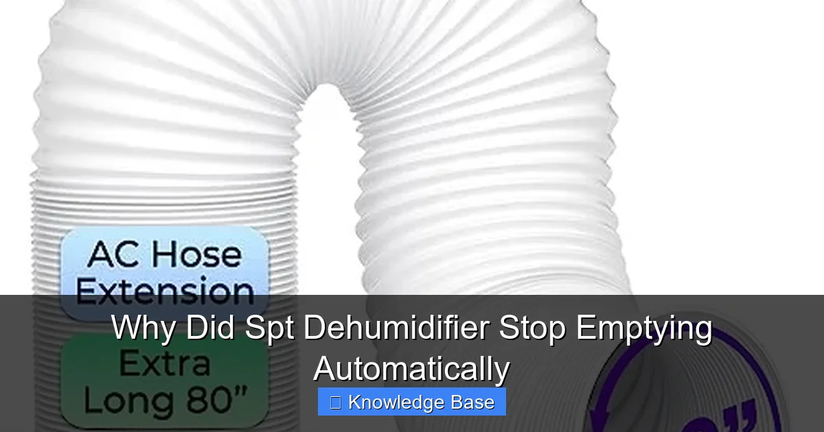 Why Did Spt Dehumidifier Stop Emptying Automatically