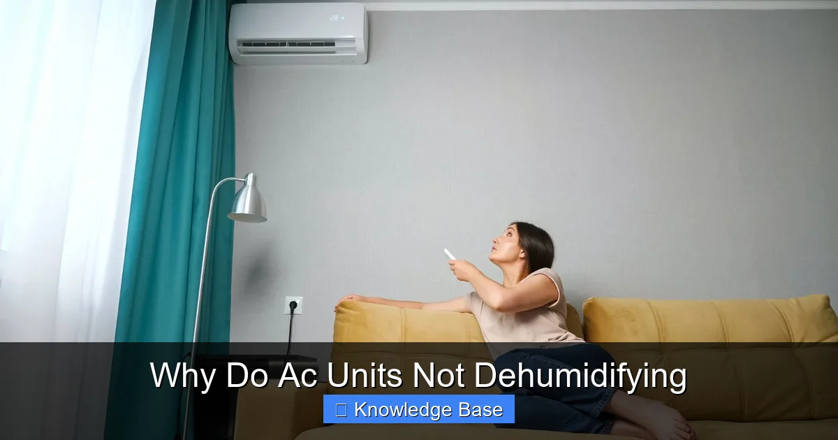 Why Do Ac Units Not Dehumidifying