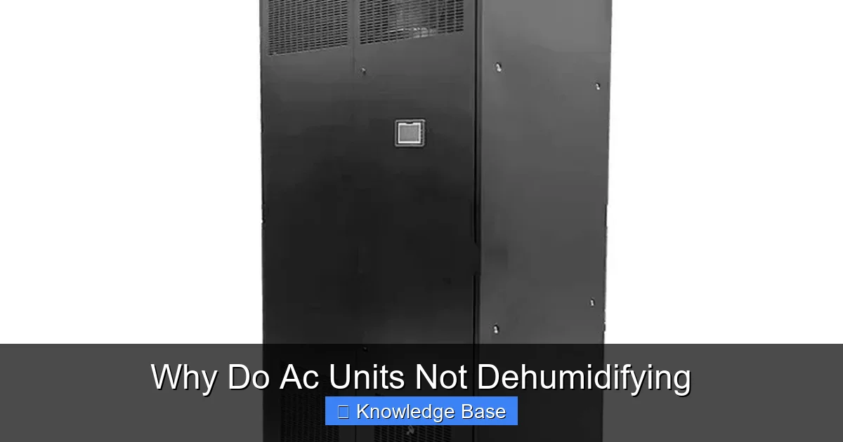 Why Do Ac Units Not Dehumidifying