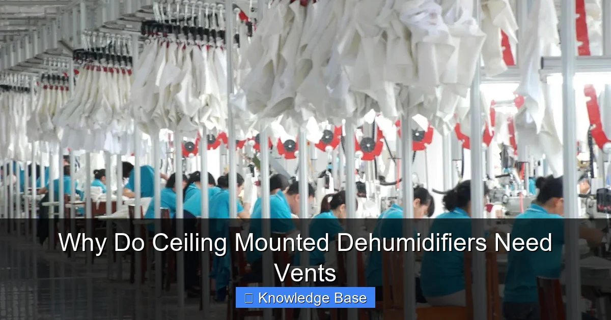Why Do Ceiling Mounted Dehumidifiers Need Vents