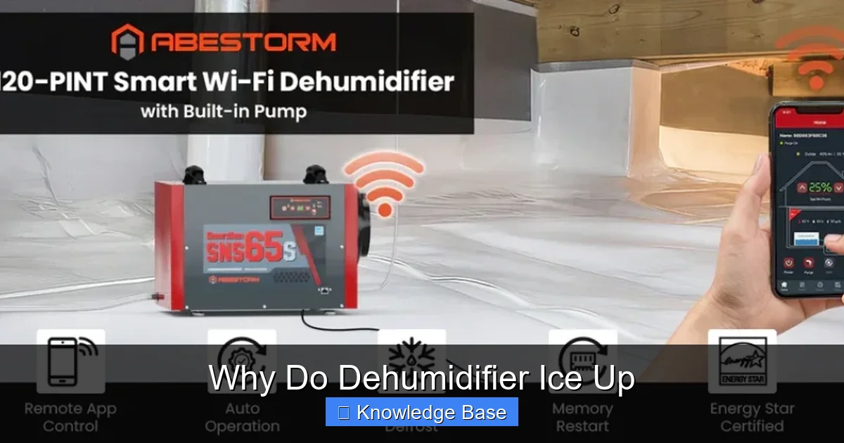 Why Do Dehumidifier Ice Up