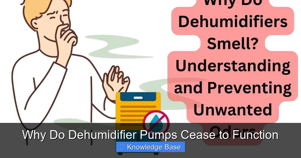 Why Do Dehumidifier Pumps Cease to Function
