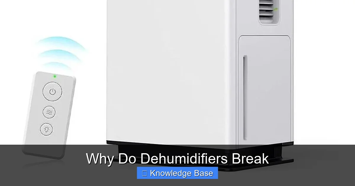 Why Do Dehumidifiers Break