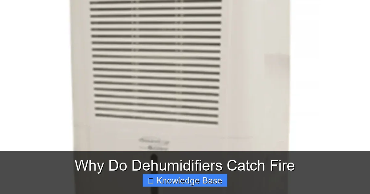 Why Do Dehumidifiers Catch Fire
