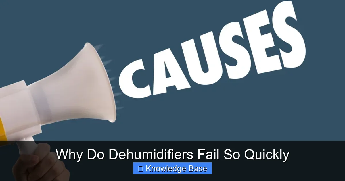 Why Do Dehumidifiers Fail So Quickly