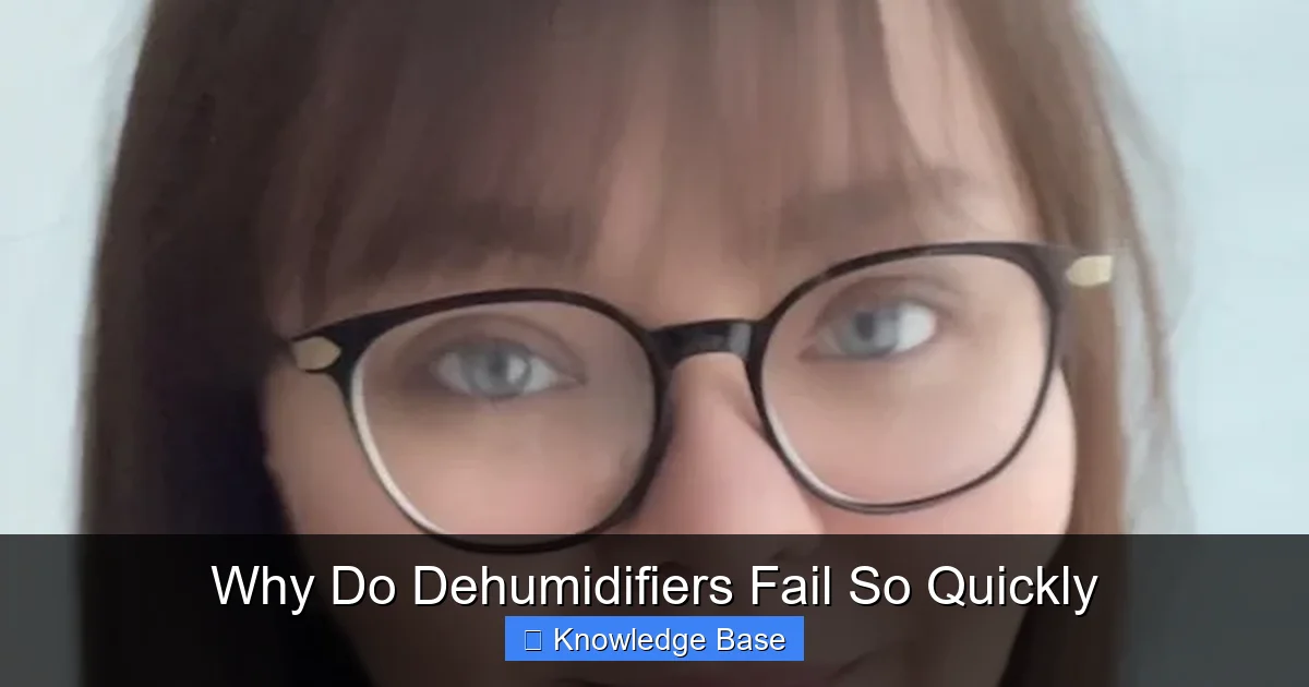 Why Do Dehumidifiers Fail So Quickly