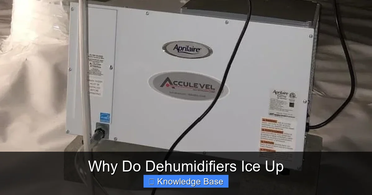 Why Do Dehumidifiers Ice Up