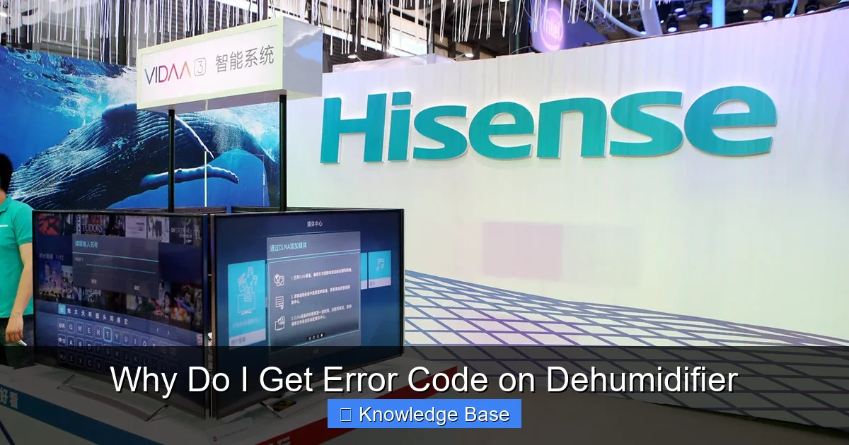 Why Do I Get Error Code on Dehumidifier