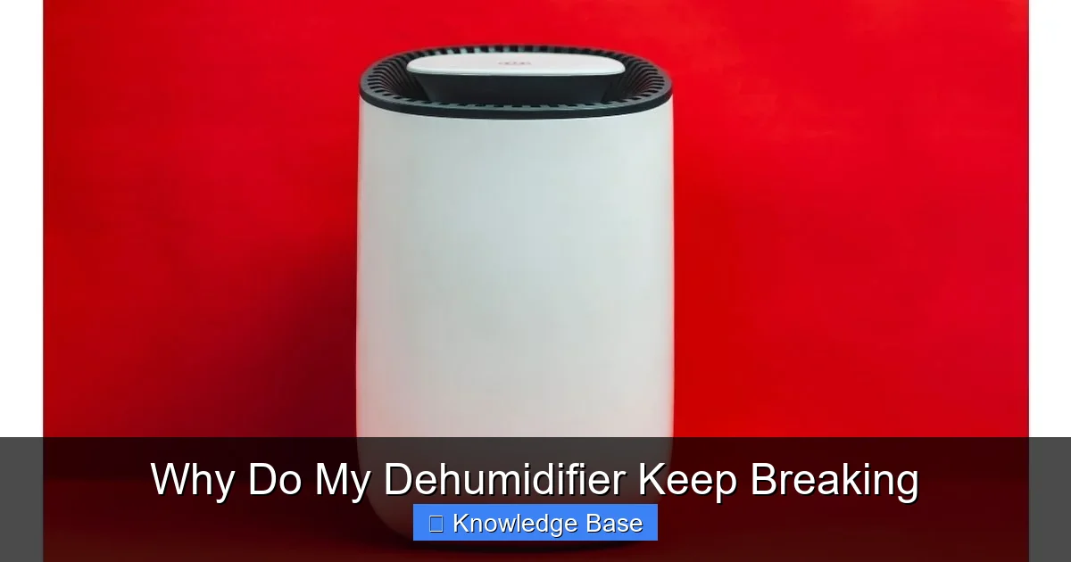 Why Do My Dehumidifier Keep Breaking
