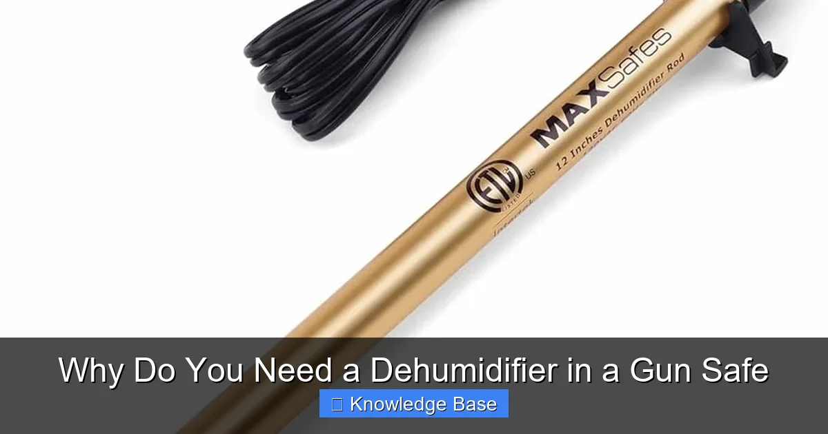 Why Do You Need a Dehumidifier in a Gun Safe