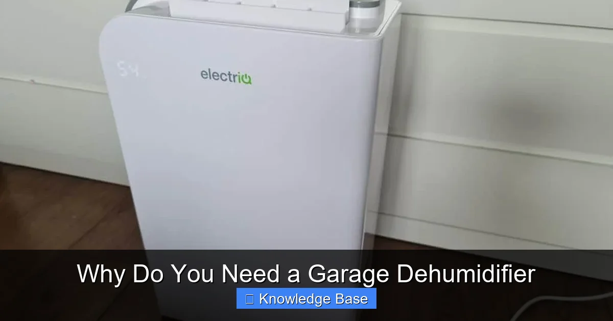 Why Do You Need a Garage Dehumidifier