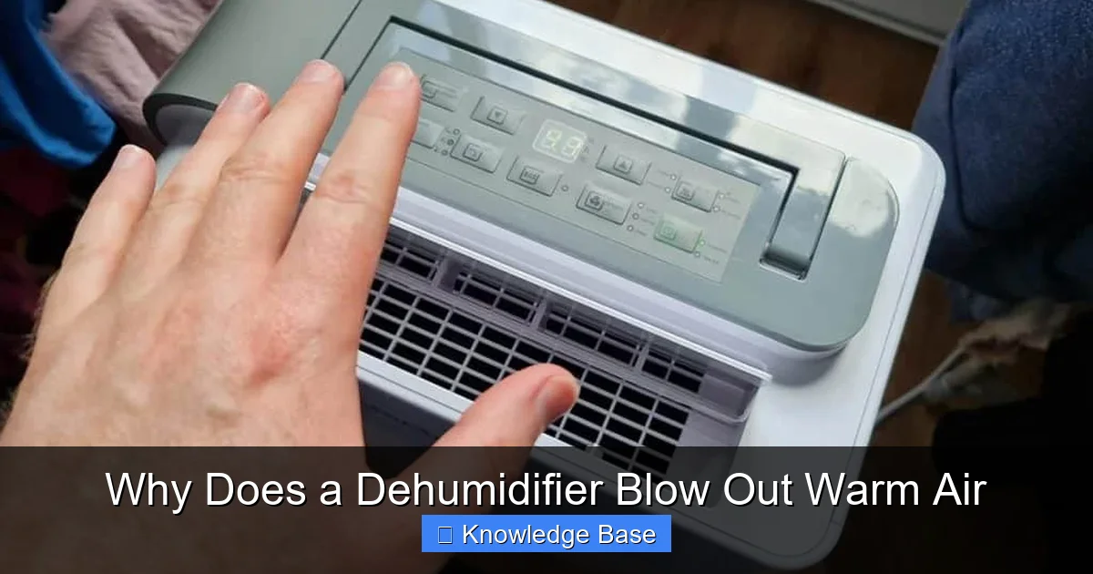 Why Does a Dehumidifier Blow Out Warm Air