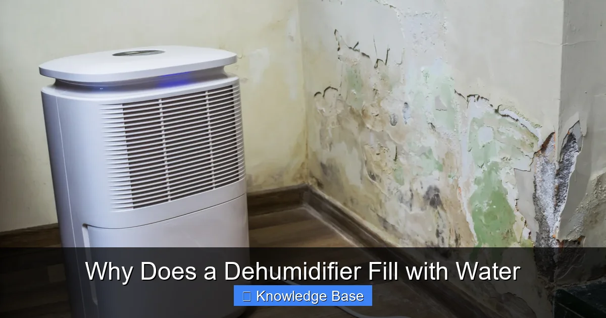 Why Does a Dehumidifier Fill with Water