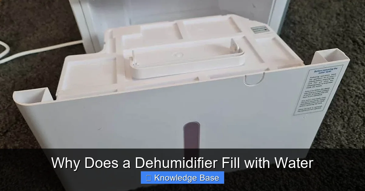 Why Does a Dehumidifier Fill with Water