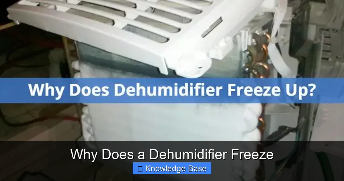 Why Does a Dehumidifier Freeze
