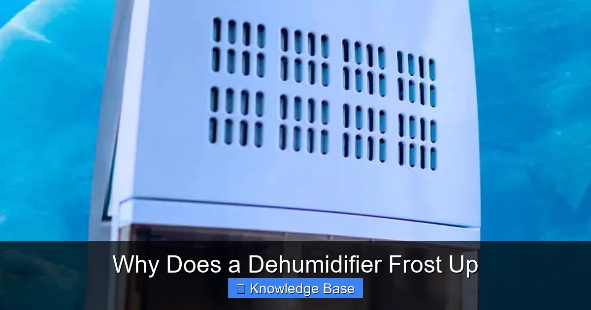 Why Does a Dehumidifier Frost Up