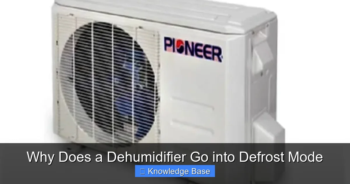 Why Does a Dehumidifier Go into Defrost Mode