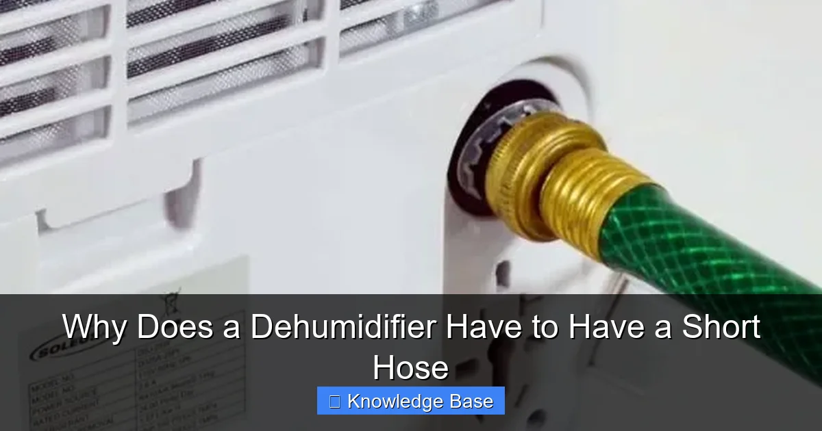 Why Does a Dehumidifier Have to Have a Short Hose