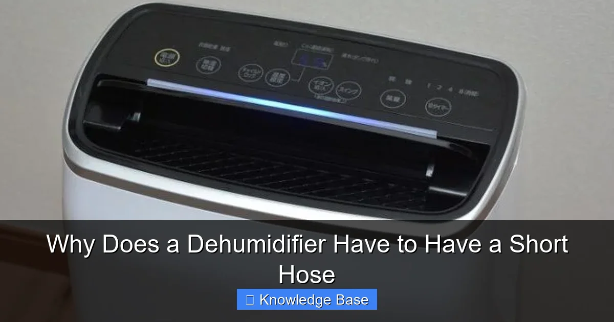 Why Does a Dehumidifier Have to Have a Short Hose