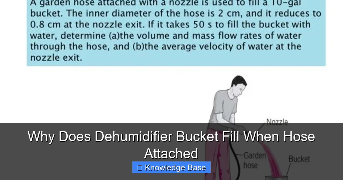 Why Does Dehumidifier Bucket Fill When Hose Attached