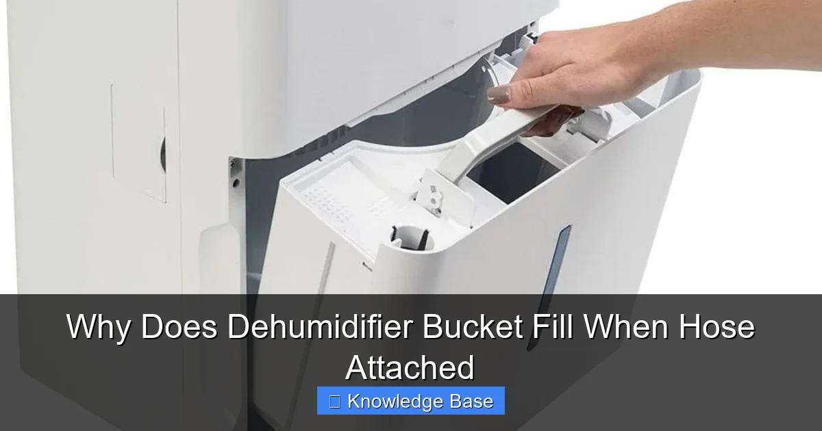 Why Does Dehumidifier Bucket Fill When Hose Attached