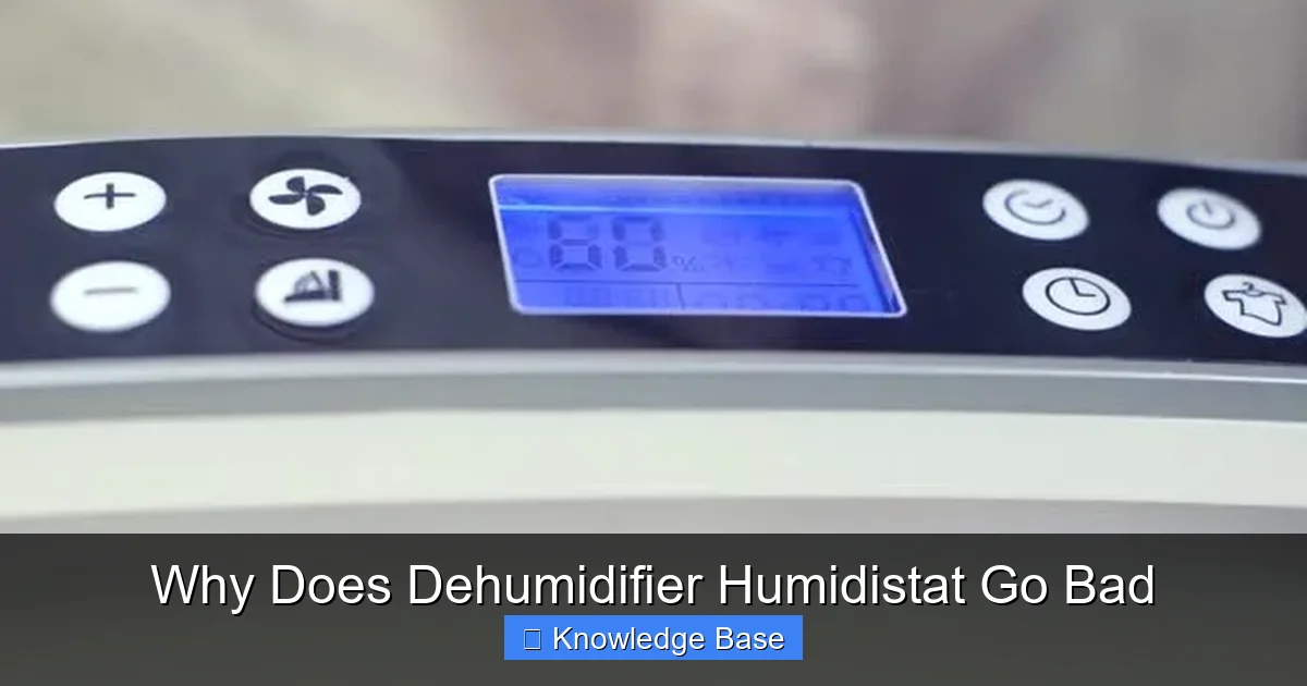 Why Does Dehumidifier Humidistat Go Bad