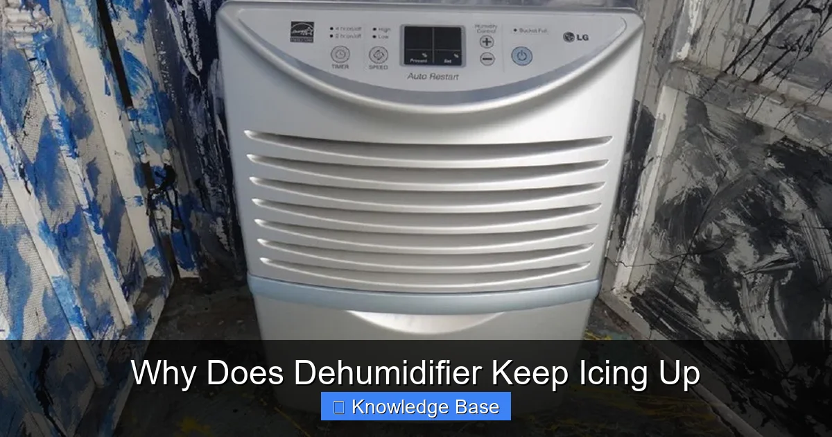 Why Does Dehumidifier Keep Icing Up