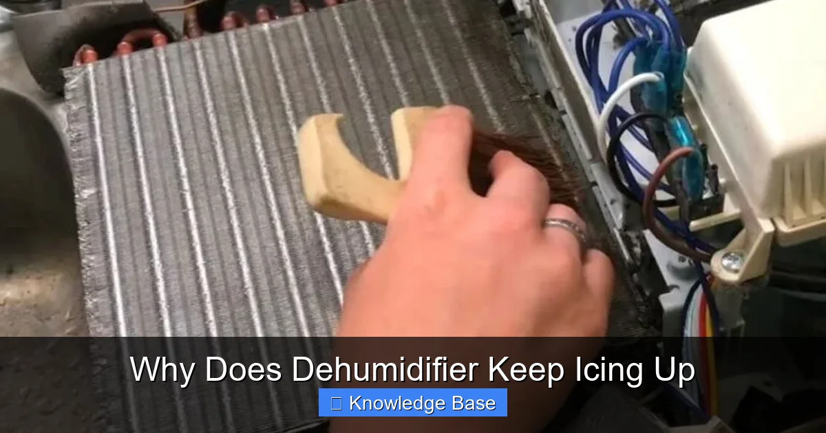 Why Does Dehumidifier Keep Icing Up