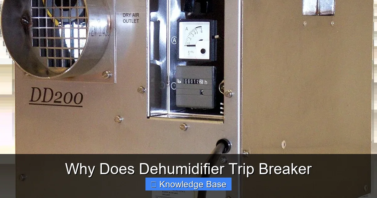 Why Does Dehumidifier Trip Breaker