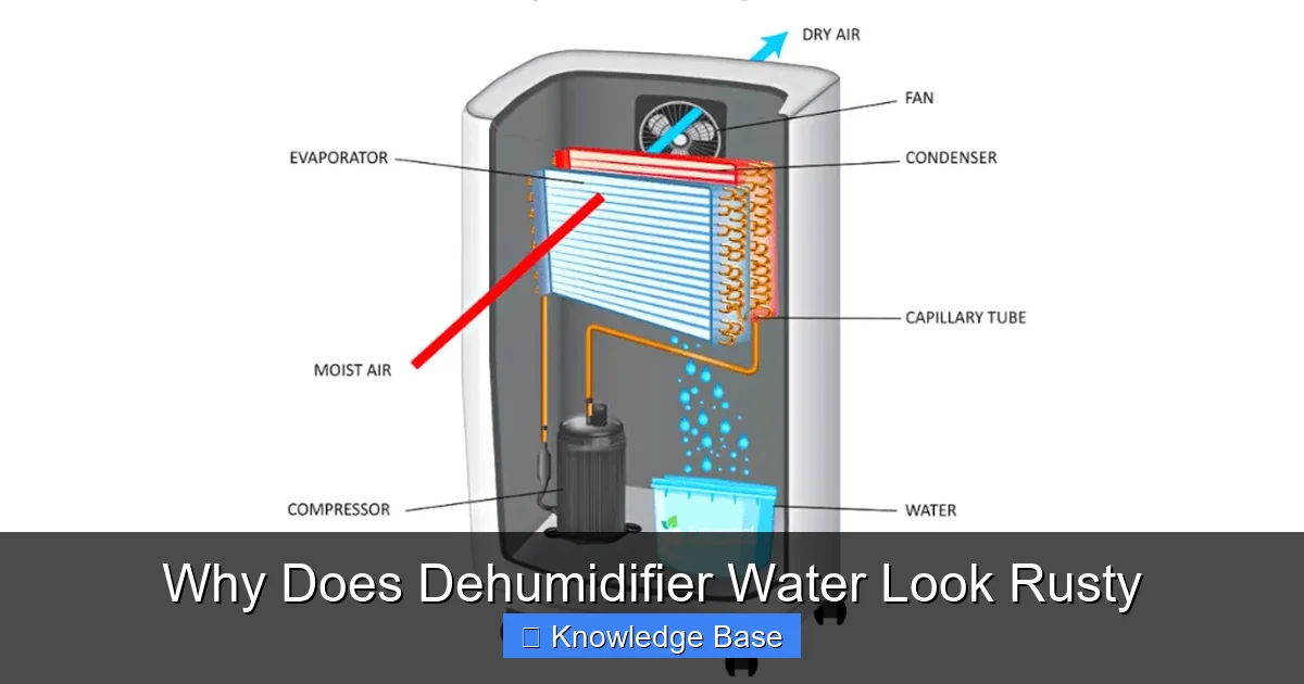 Why Does Dehumidifier Water Look Rusty