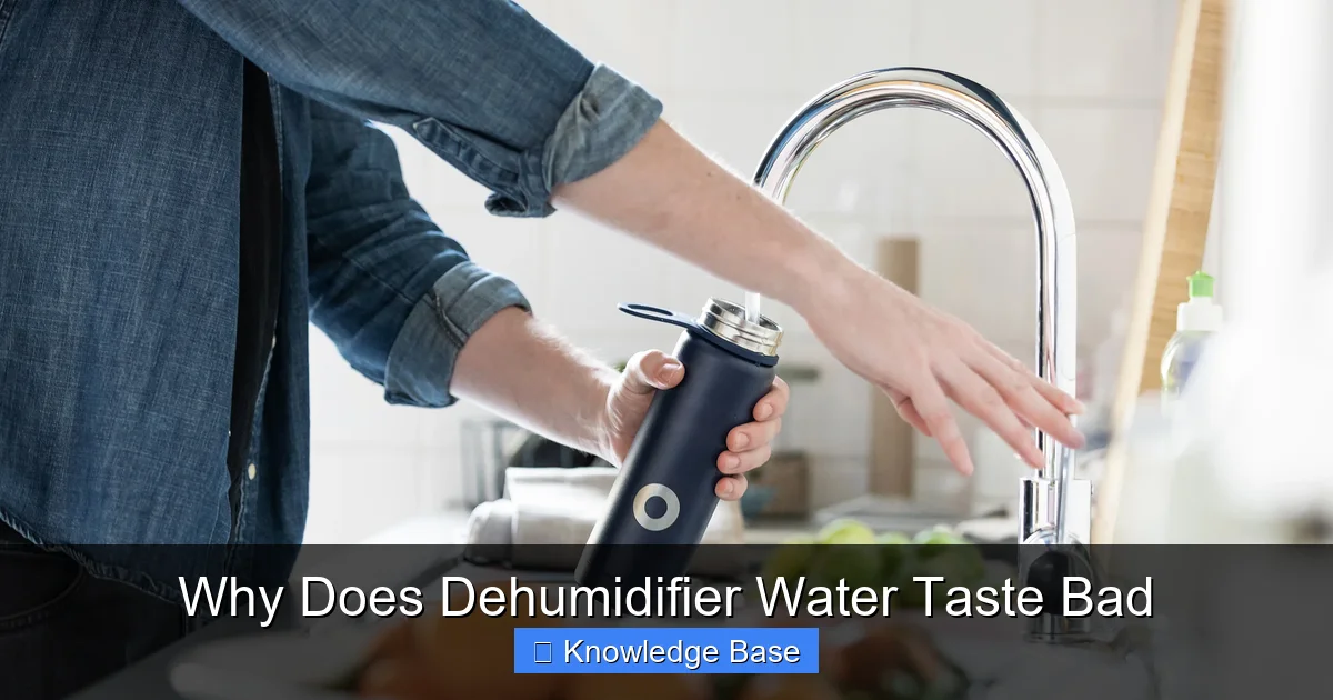 Why Does Dehumidifier Water Taste Bad