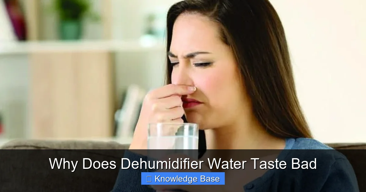 Why Does Dehumidifier Water Taste Bad