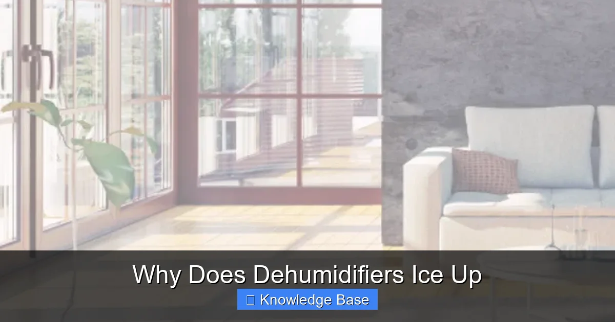 Why Does Dehumidifiers Ice Up