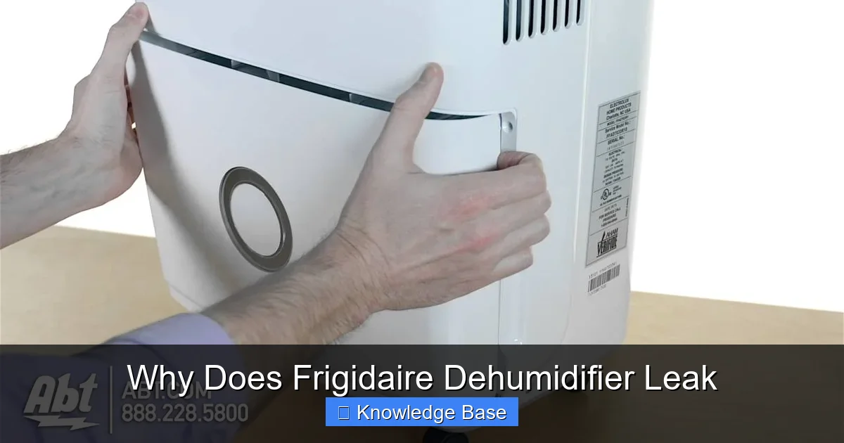 Why Does Frigidaire Dehumidifier Leak