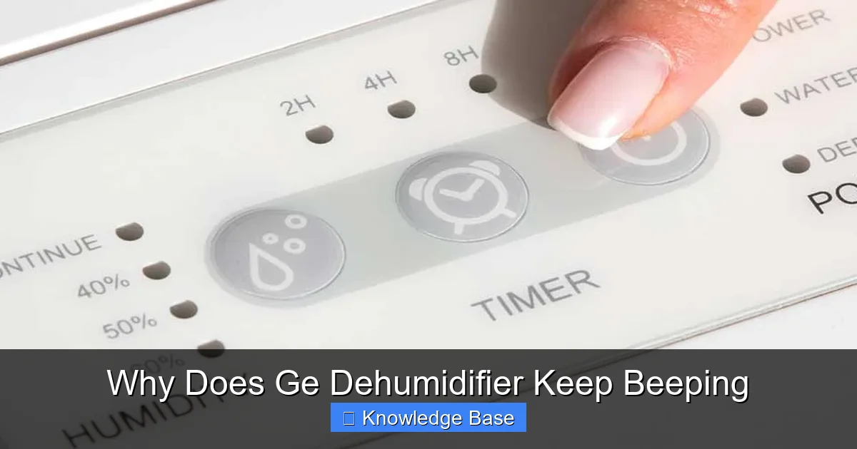 Why Does Ge Dehumidifier Keep Beeping