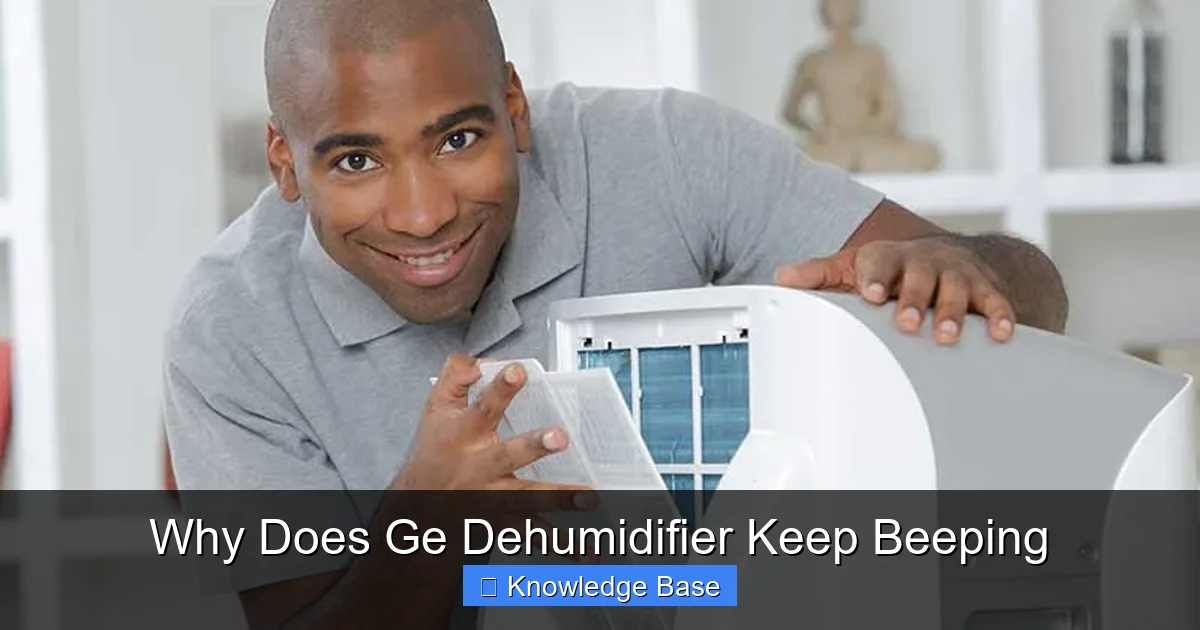 Why Does Ge Dehumidifier Keep Beeping
