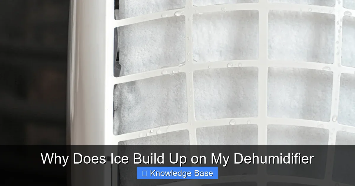 Why Does Ice Build Up on My Dehumidifier