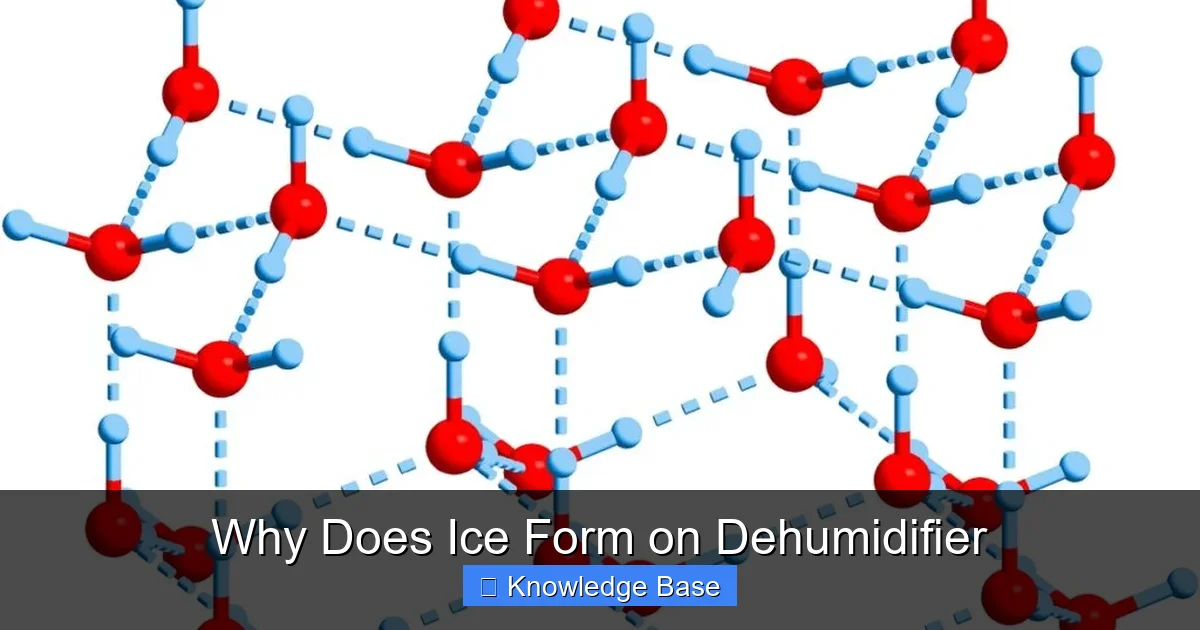 Why Does Ice Form on Dehumidifier