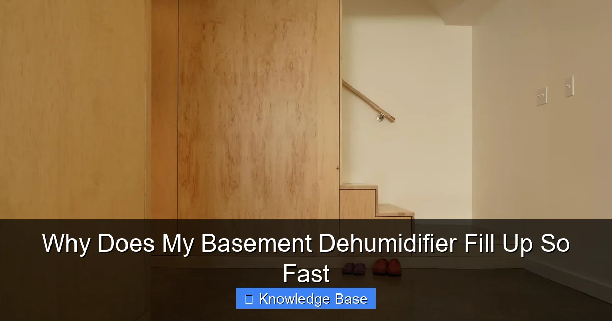 Why Does My Basement Dehumidifier Fill Up So Fast