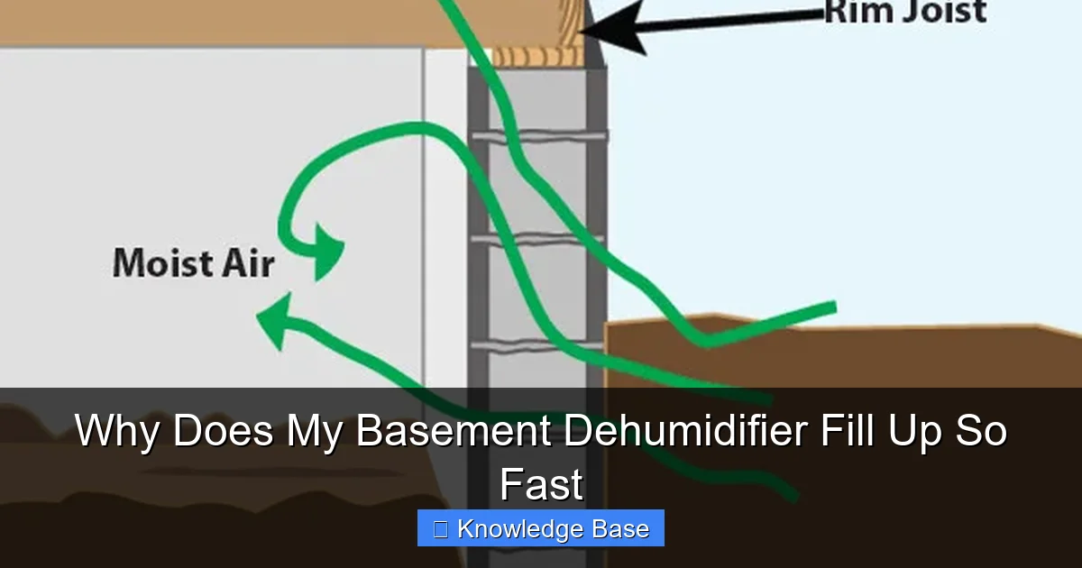 Why Does My Basement Dehumidifier Fill Up So Fast