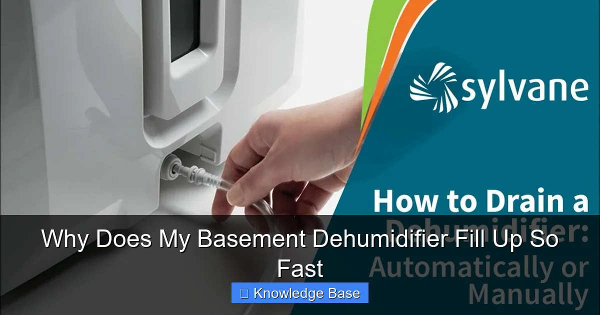 Why Does My Basement Dehumidifier Fill Up So Fast