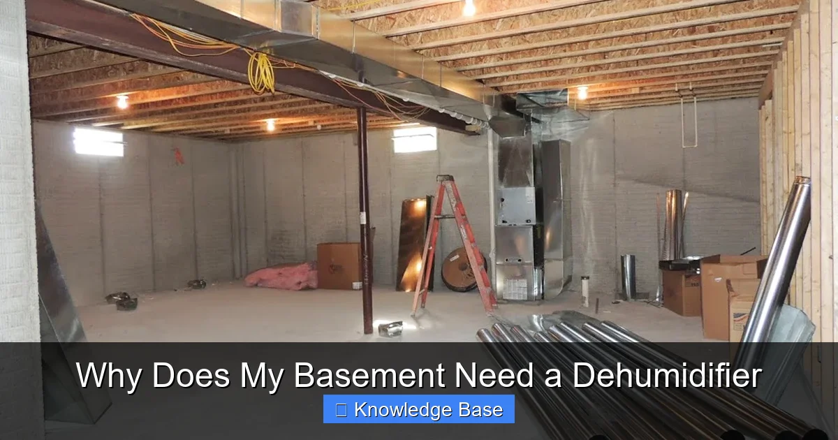 Why Does My Basement Need a Dehumidifier
