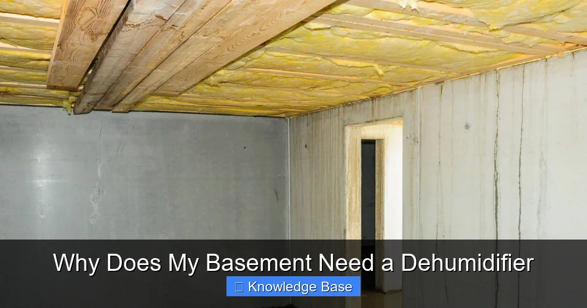 Why Does My Basement Need a Dehumidifier