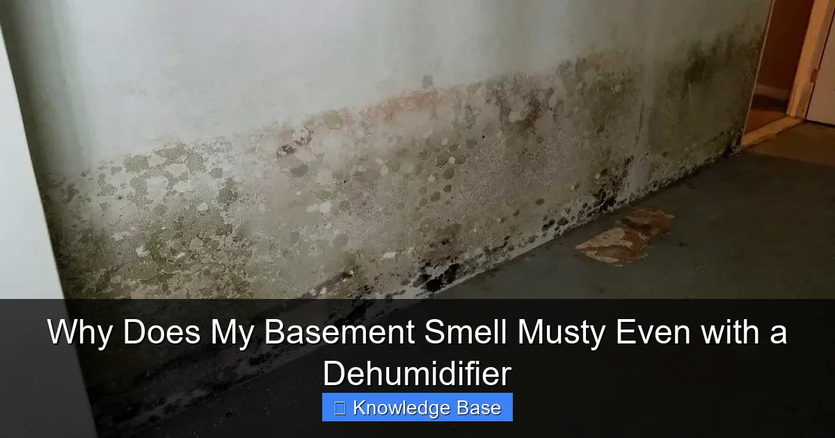 Why Does My Basement Smell Musty Even with a Dehumidifier
