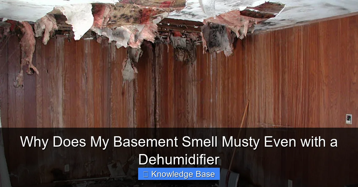 Why Does My Basement Smell Musty Even with a Dehumidifier
